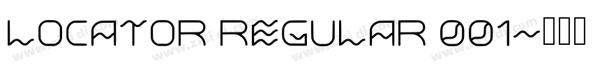 Locator Regular 001字体转换